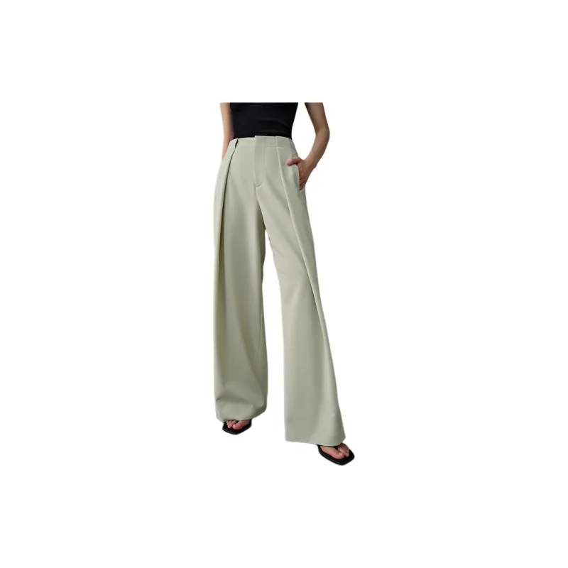 Roselingling Casual Pants Women's Mist Green-2