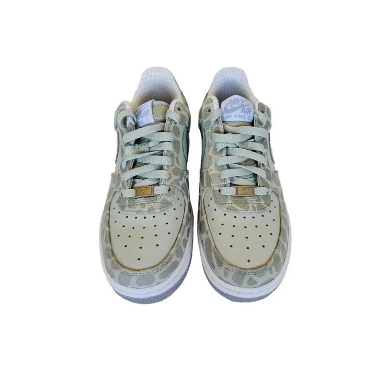 Nike Air Force 1 Premium Anti-Slip Wear-Resistant Low-Top Skateboard Shoes Women's Gray White-2