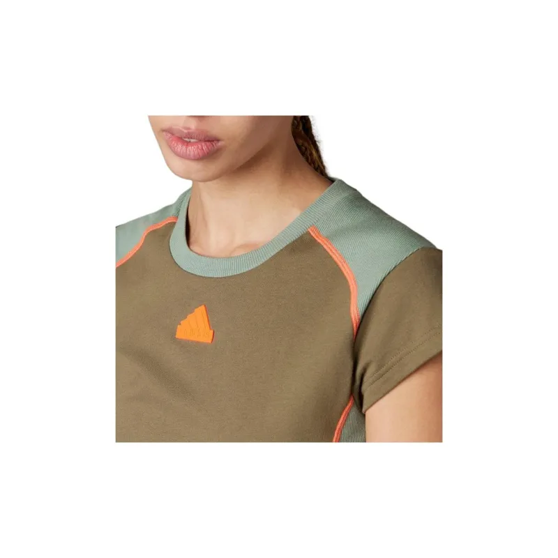 Adidas T-Shirt Women's Olive Green-4