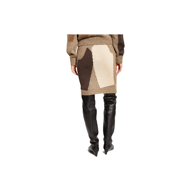 MOSCHINO Casual Short Skirts Women's Beige-2