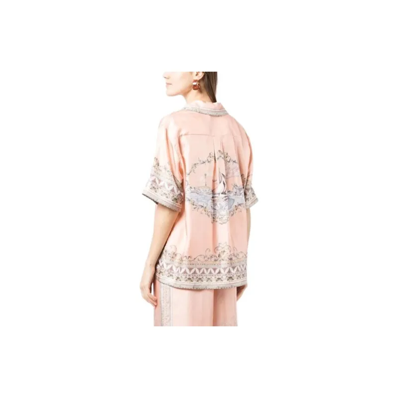 Zimmermann High Tide Silk Shirt-2