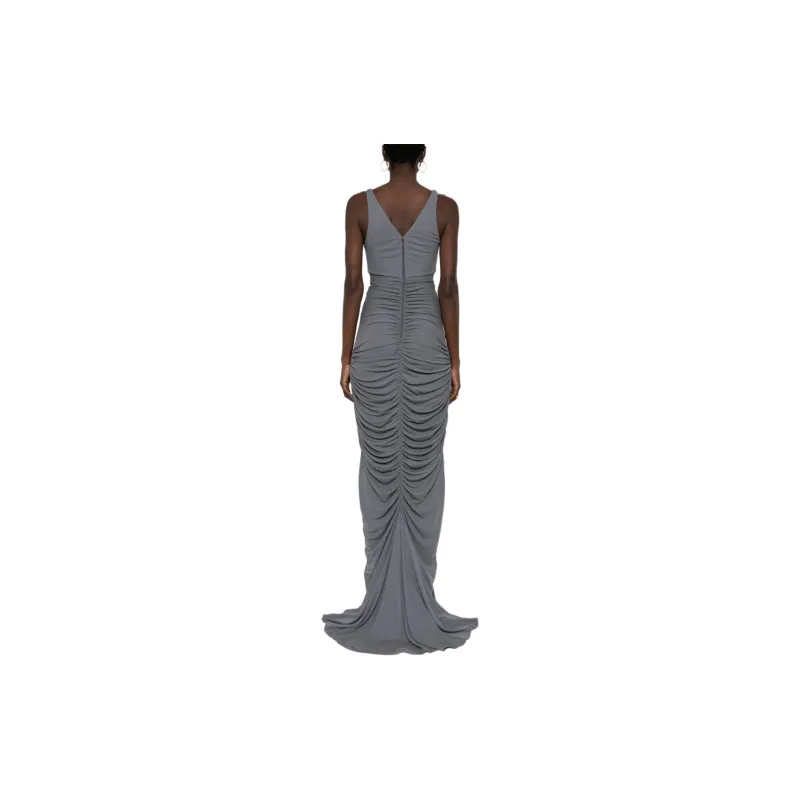 Elisabetta Franchi Red Carpet Gathered Gown-2