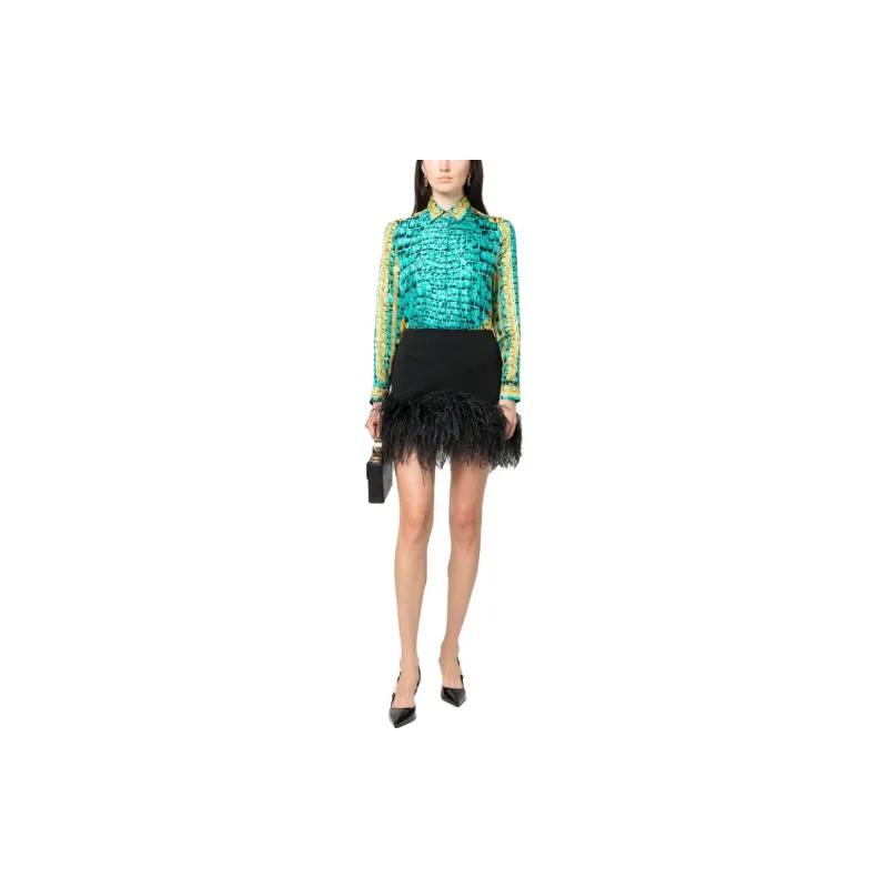 VERSACE Barocco-Printed Button-Up Shirt-1