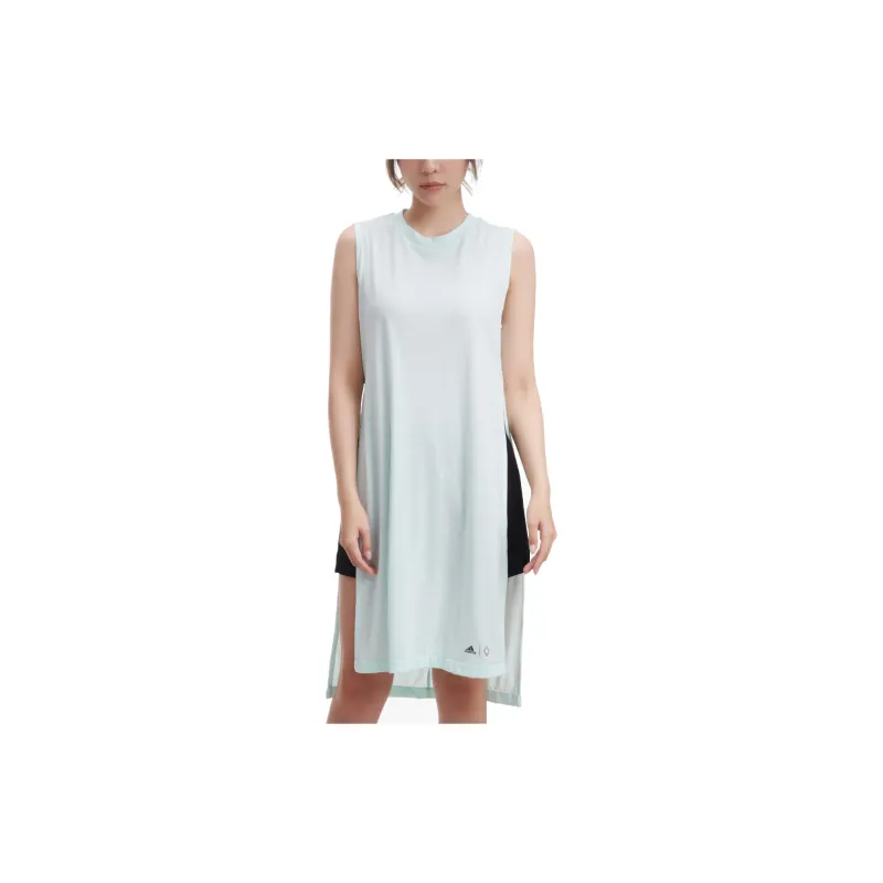 Adidas Sleeveless Dresses Women's Light Blue-2