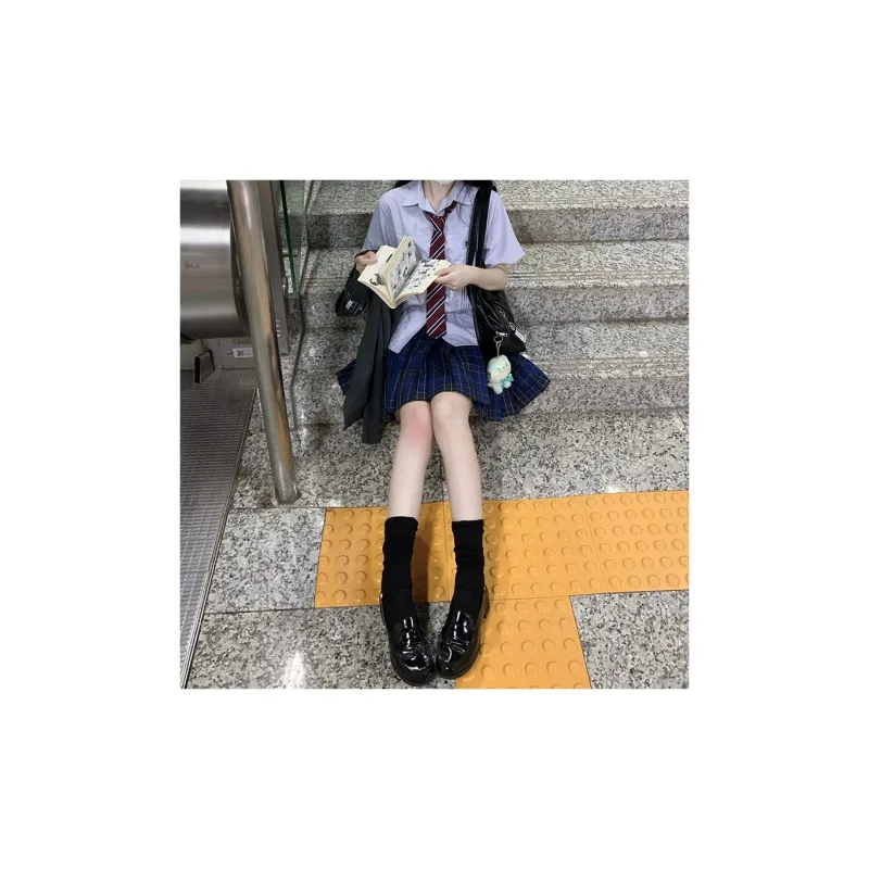Tokyo Season Casual Short Skirts Women's Green Vine High School Plaid Skirt-18