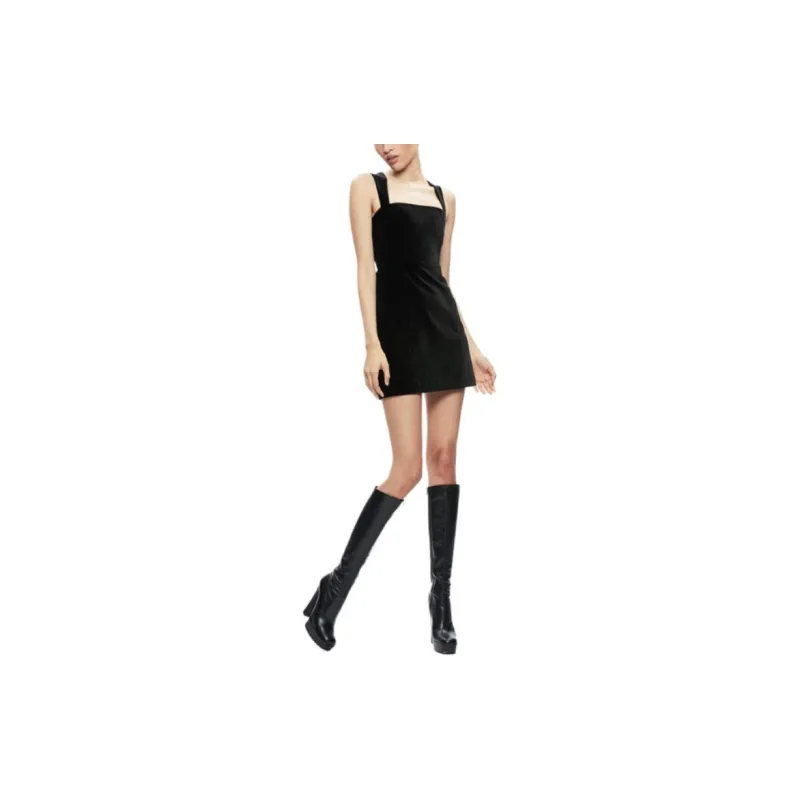 ALICE+OLIVIA Slip Dresses Women's Black-3