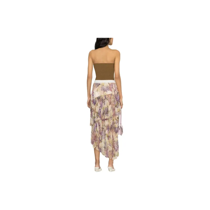 Zimmermann Lyrical Floral Printed Asymmetric Skirt-2