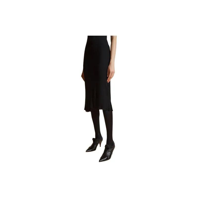 KHAITE Leema Skirt 'Black'-2