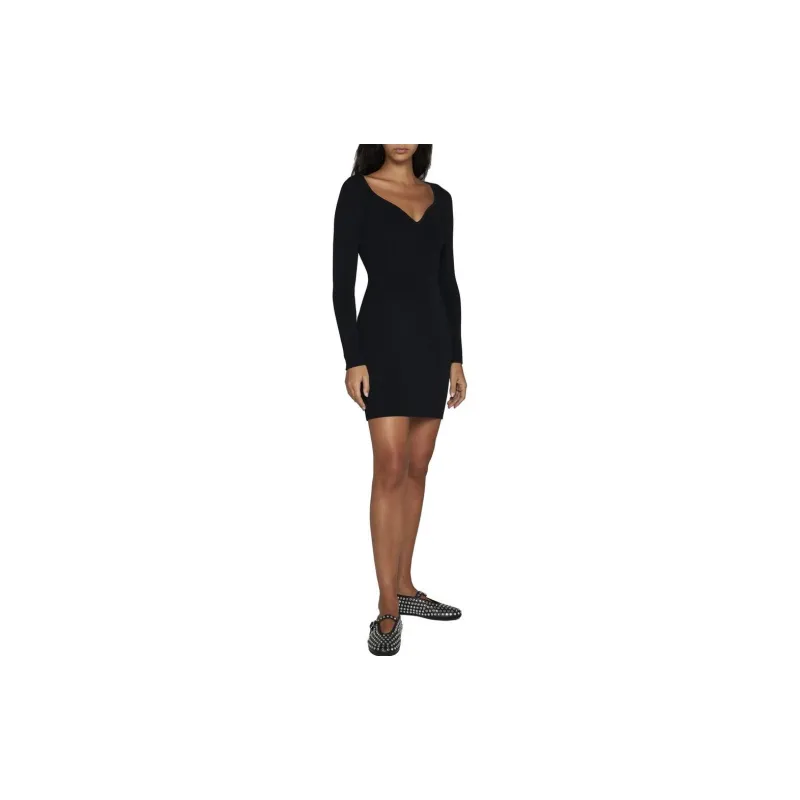 Alaia Long-Sleeved Dresses Women's Black-1