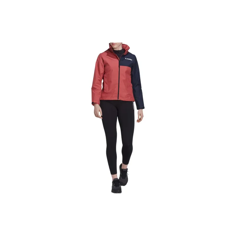Adidas TERREX MULTI RAIN.RDY TWO-LAYER RAIN JACKET Jackets Coats Women's Magic Red/Legend Ink-4