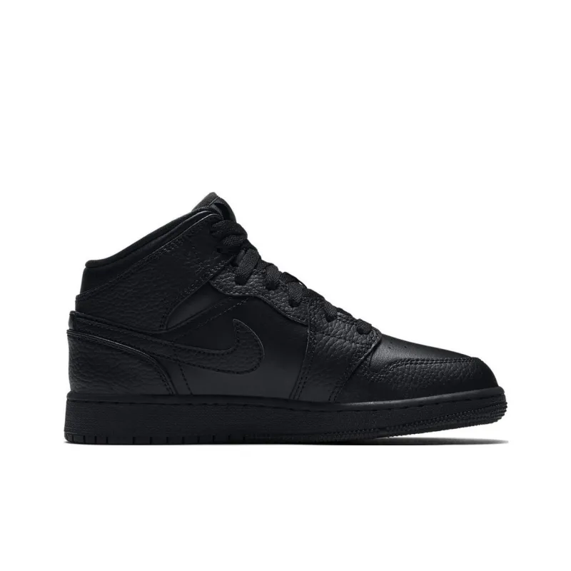 Jordan 1 Mid Triple Black GS-4