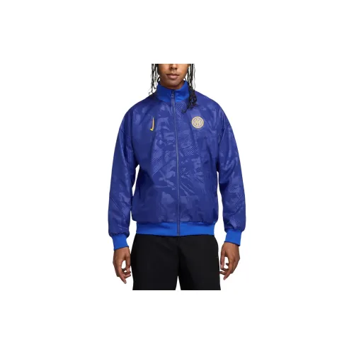 Nike Dri-FIT Soccer Jackets Men Deep Royal Blue/Lyon Blue/University Gold