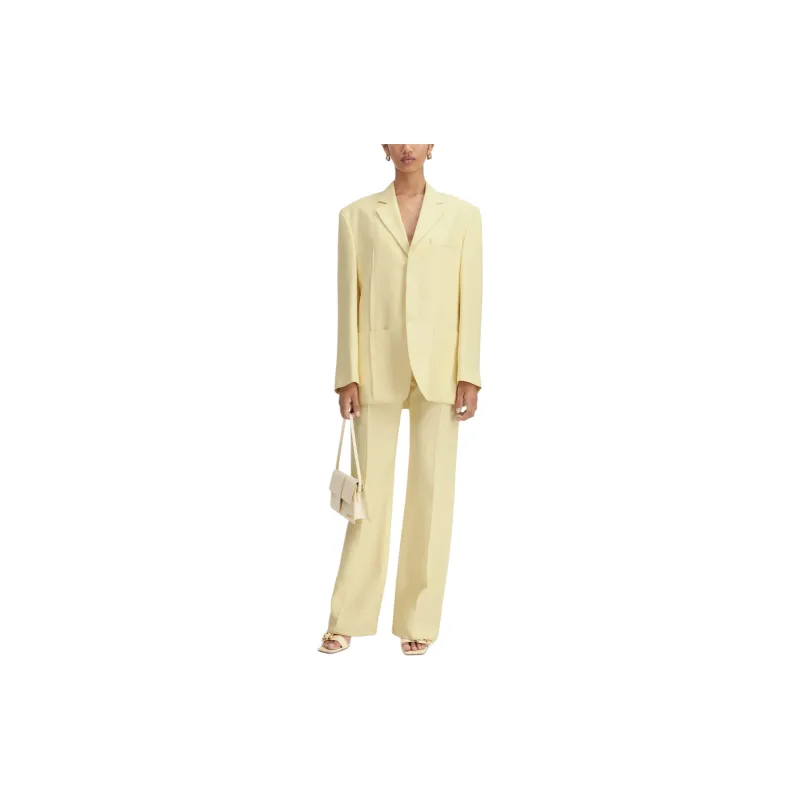 Jacquemus La Veste D'Homme Jacket 205 Pale Yellow-3