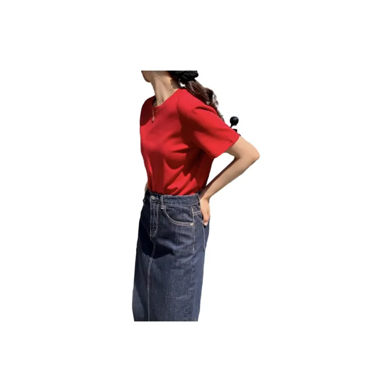 OTHERMIX T-Shirts Women's Red-2