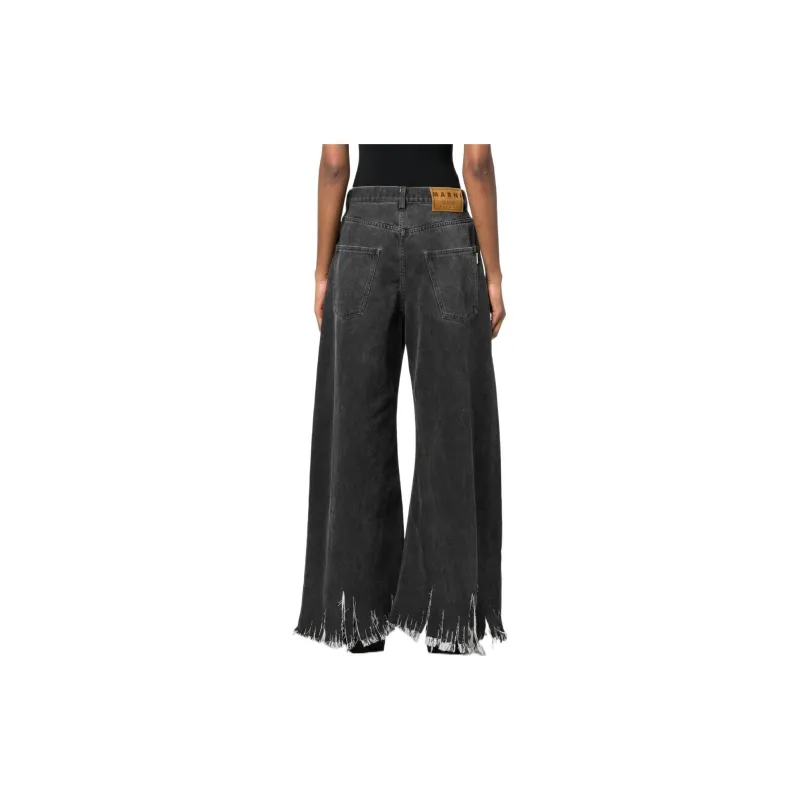 MARNI Knitted Sweatpants Women's Black-2