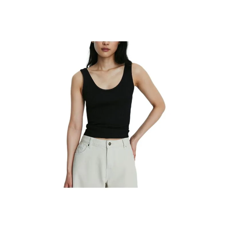 H&M Tank Tops Women's Black-1