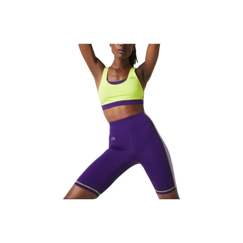 LACOSTE Casual Shorts Women's Purple-4