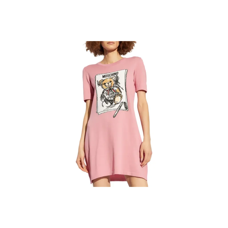 MOSCHINO Graphic Intarsia Dress-1