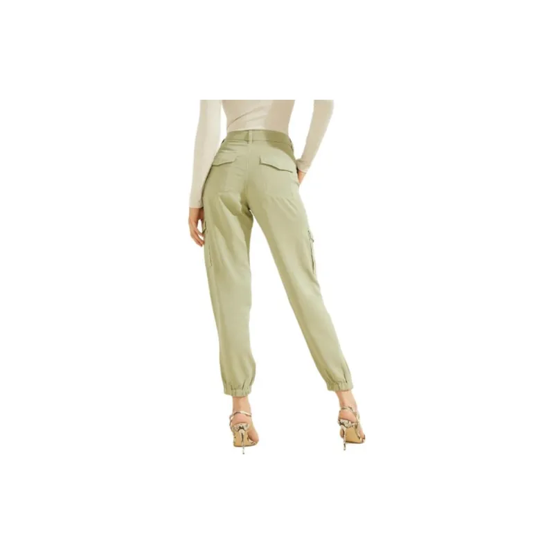 GUESS Cargo Pants Women's Green-2
