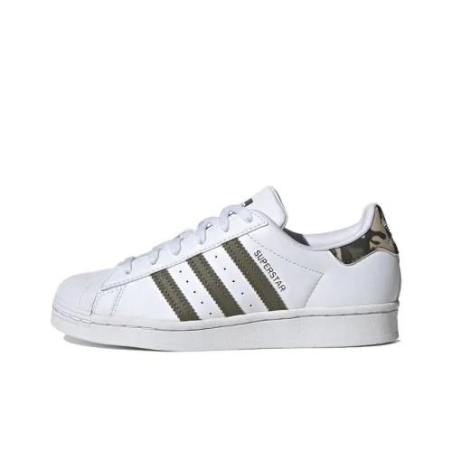 Adidas Superstar Cloud White Olive Strata GS