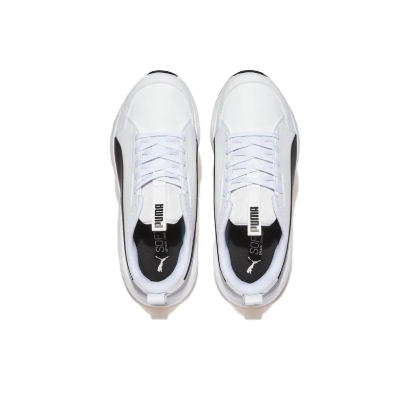 PUMA Softride Anti Slip Wear Resistant Low Top Casual Running Shoes Unisex White Black-2