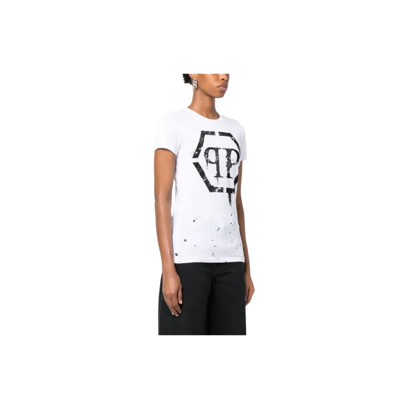 PHILIPP PLEIN Sexy Pure Fit Hexagon T shirt-3