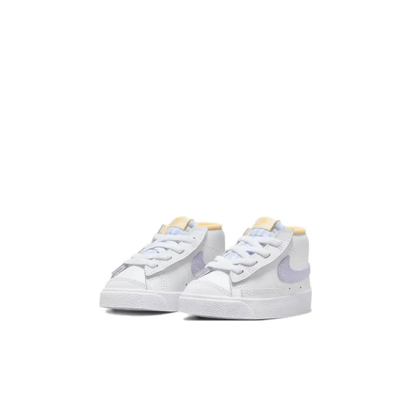 Nike Blazer '77' Anti Slip And Wear Resistant Lightweight Low Top Skateboard Shoes Baby White-2