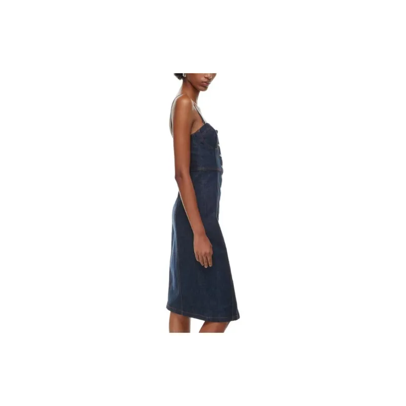 ARITZIA Slip Dresses Women's Dark Blue/under Pressure-4