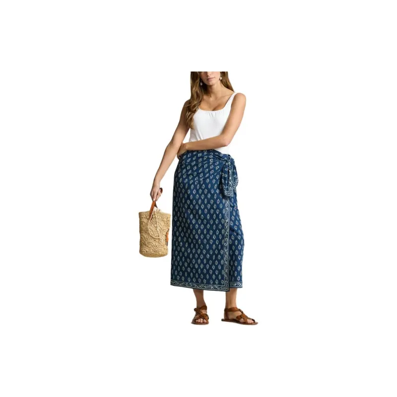 Polo Ralph Lauren Geometric pattern Print Cotton Skirt-1