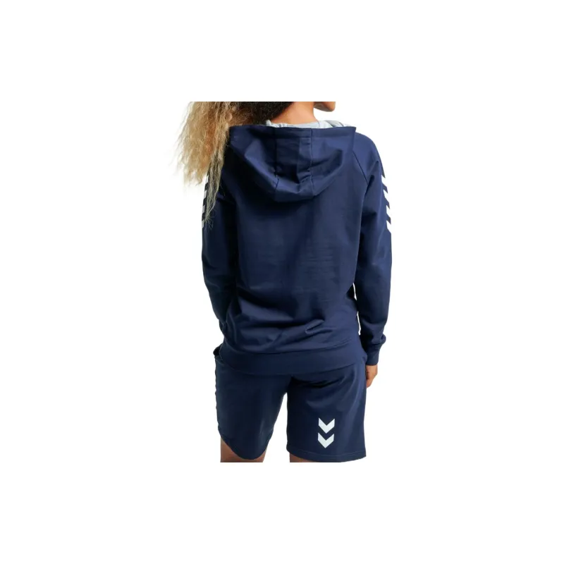 Hummel HMLGO COTTON HOODIE WOMAN Sweatshirt Women's Navy Blue-5