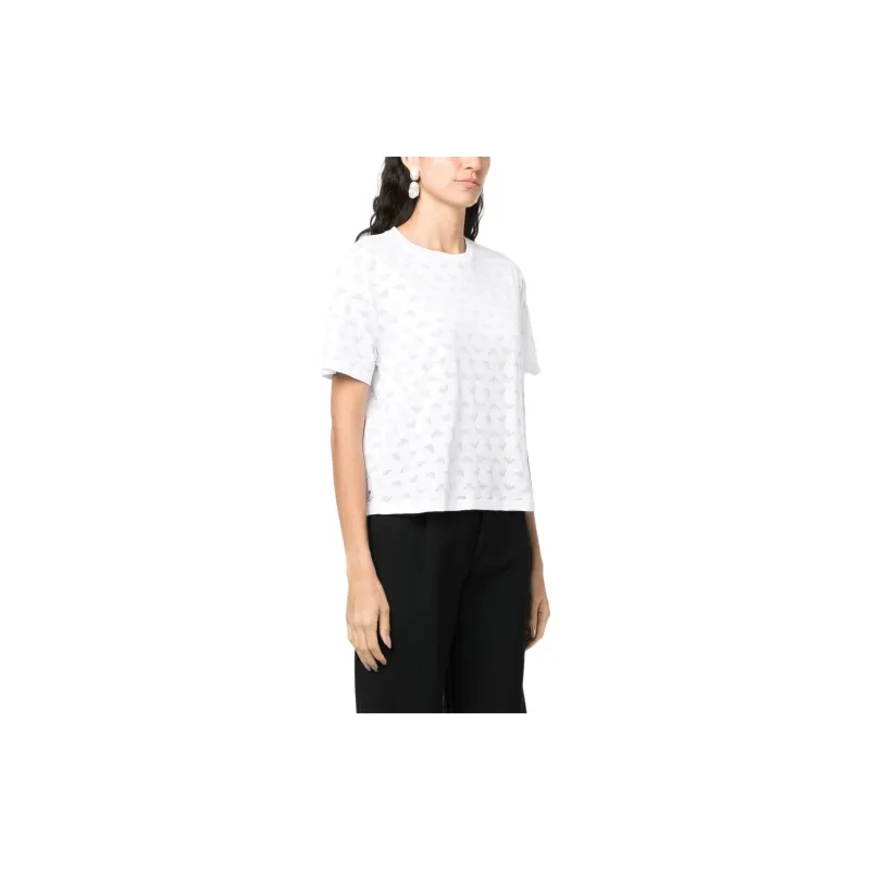 EMPORIO ARMANI Crop Tops Women's White-3