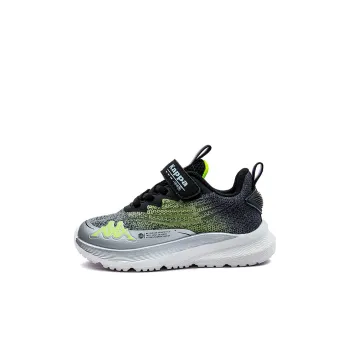 KAPPA KIDS Breathable Lightweight Kids Lifestyle Shoes Black Green Kids'