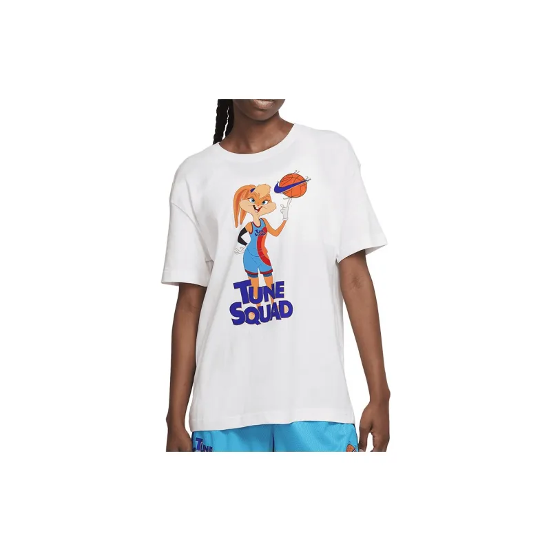 Nike Drop Shoulder Sleeve T Shirt Women's White-2