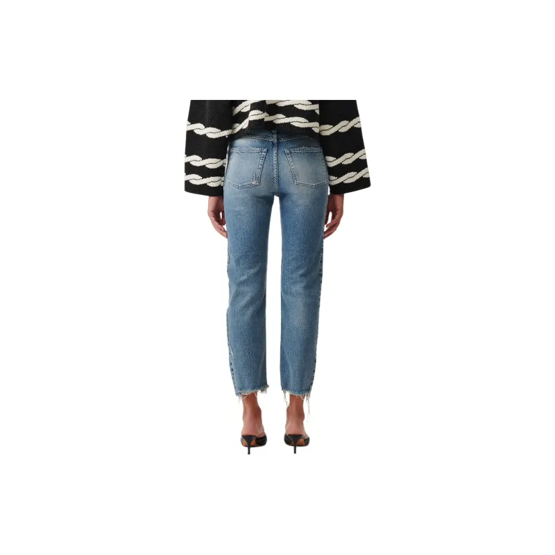 IRO NIGHT Albury Ripped Straight leg Jeans-3