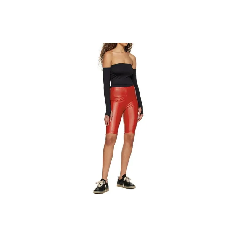 MM6 Maison Margiela Casual Shorts Women's Red-3
