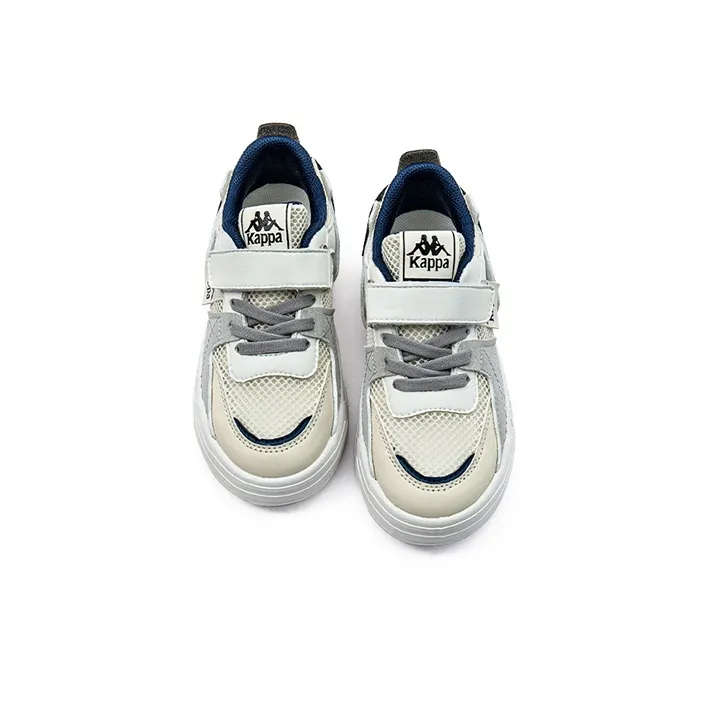 KAPPA KIDS Kappa Low Top Kids' Skateboarding Shoes Beige White Blue Kids'-3