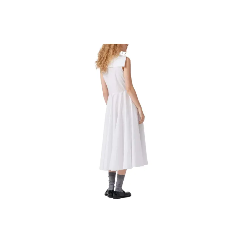 MIU MIU Sailor Collar Sleeveless Mini Dress-2