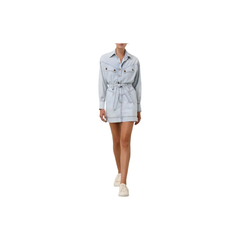 Zimmermann SS24 Denim Short Skirts Women's Blue Smoke-1