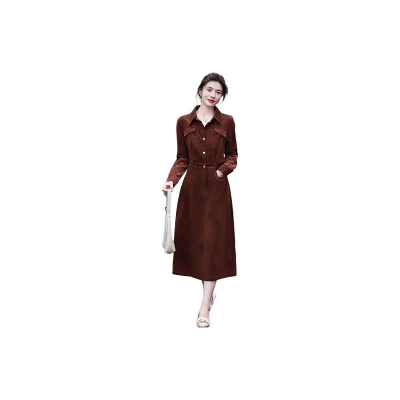 【dme】 Long Sleeved Dress Women's-4
