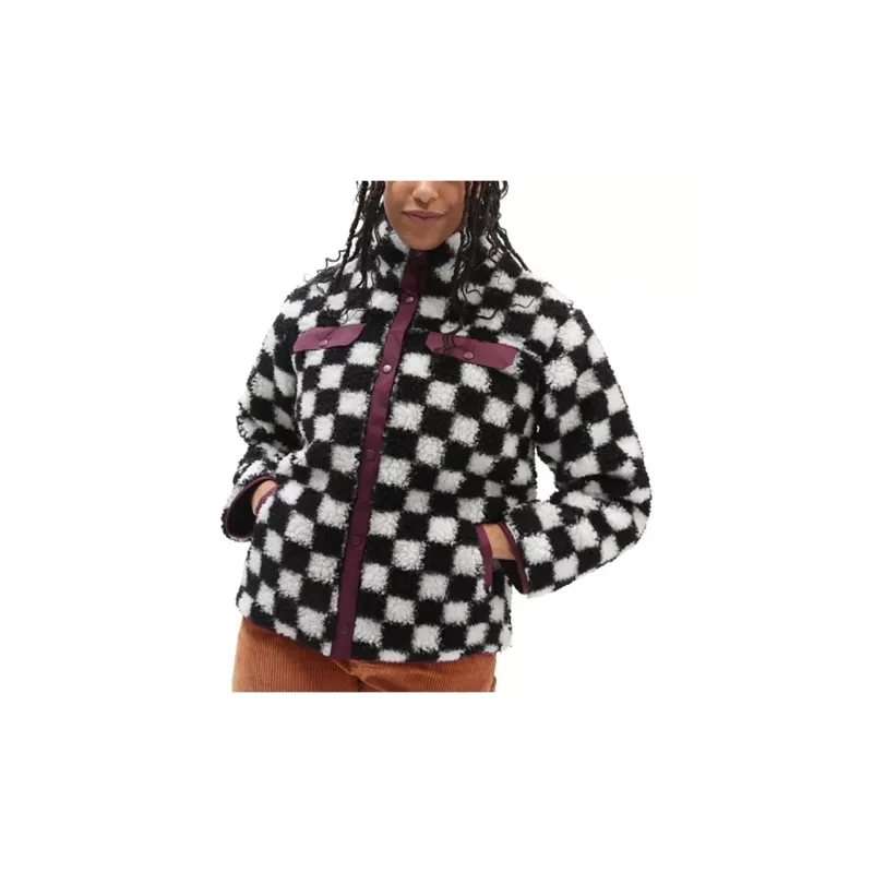 Vans Velvet Jackets Women's Black/White-2