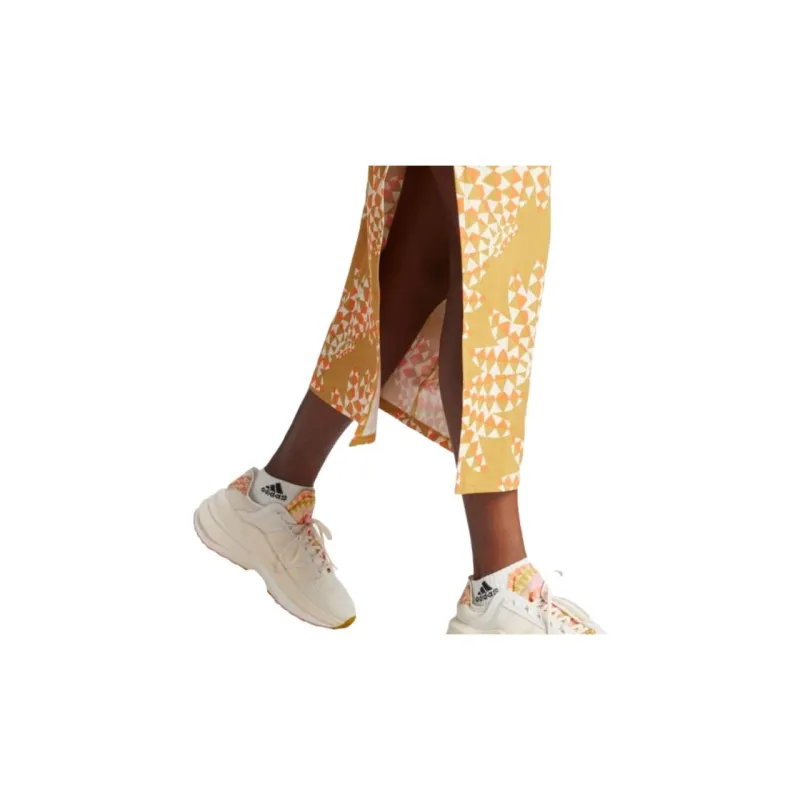 Adidas ADIDAS X FARM RIO Sleeveless Dress Women's Victory Gold/Chalk White-3