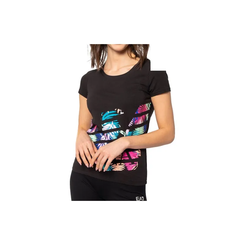 EMPORIO ARMANI EA7 Regular T Shirt Women's Black-2
