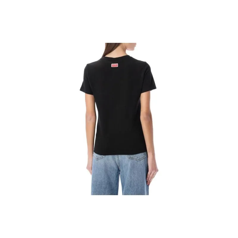 KENZO Tiger Motif Embroidered Crewneck T Shirt-3