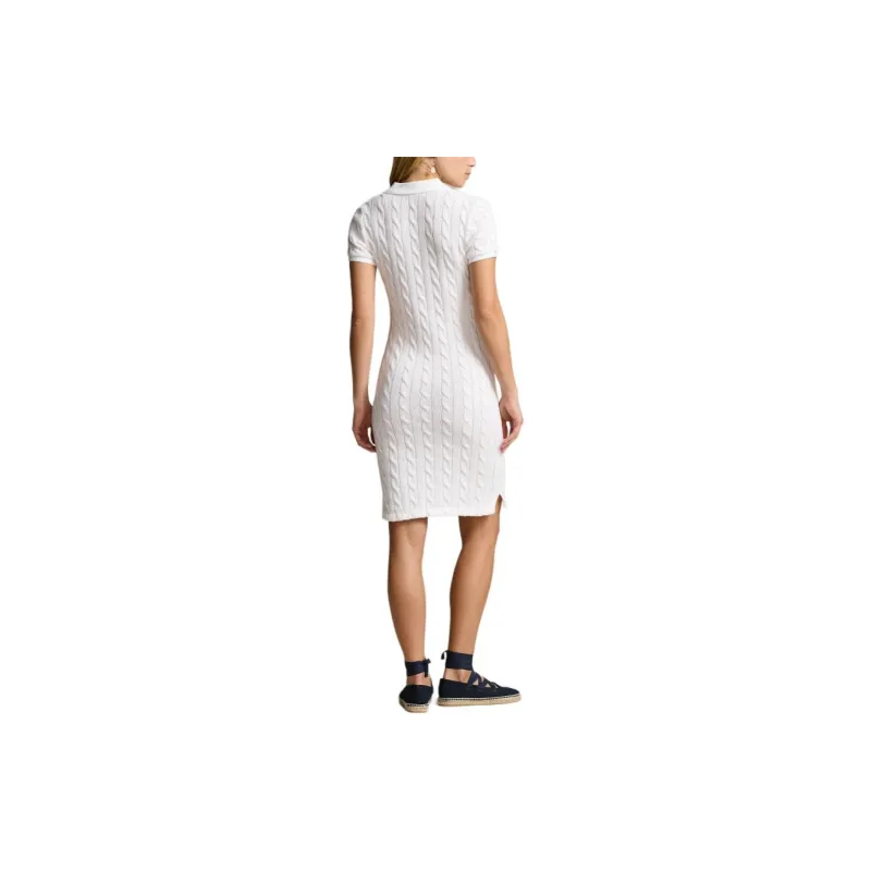 Polo Ralph Lauren SS24 Short Sleeved Dresses Women's White-2