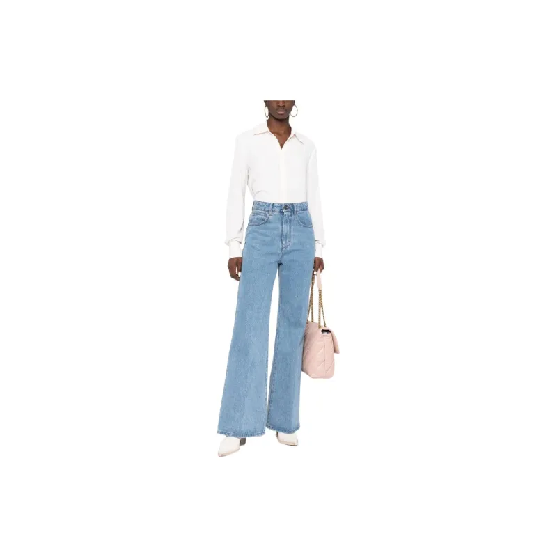 PINKO Button Up Satin Shirt-1