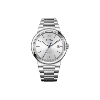 Fiyta Canon Collection Automatic Mechanical Movement Stainless Steel Strap Watch Men's Watches Silver Dial