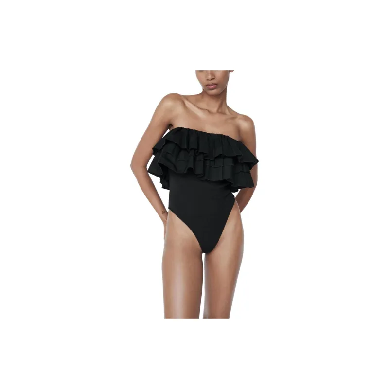 ZARA Bodysuits Women's Black-2