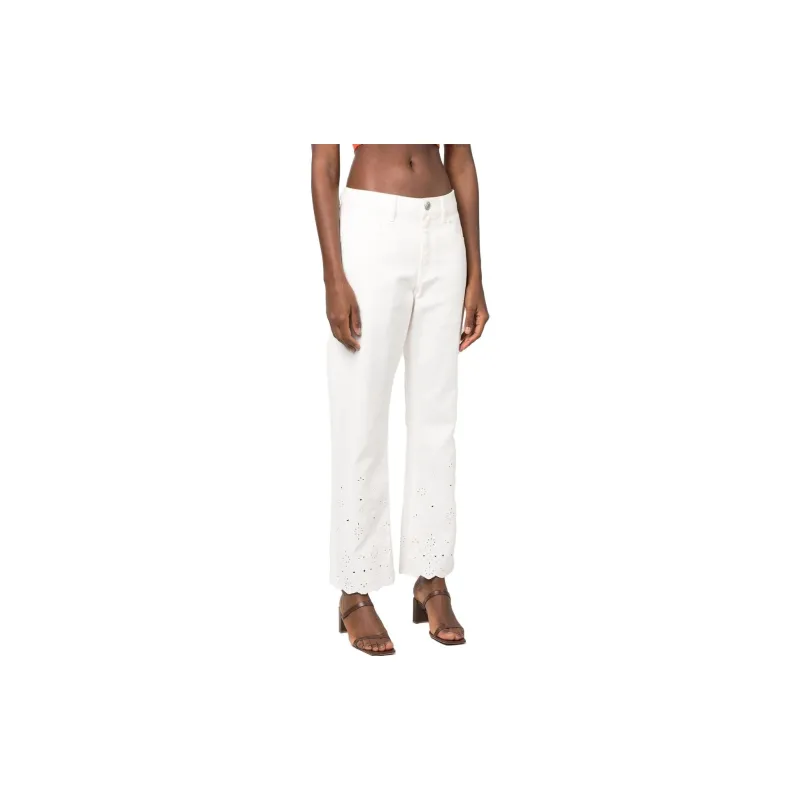 Staud Noemie Eyelet embroidered Straight Jeans-1