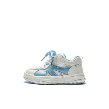 Hush Puppies Slip-Resistant Lightweight Wear-Resistant Breathable Low-Top Kids' Skateboarding Shoes Blue Kids'