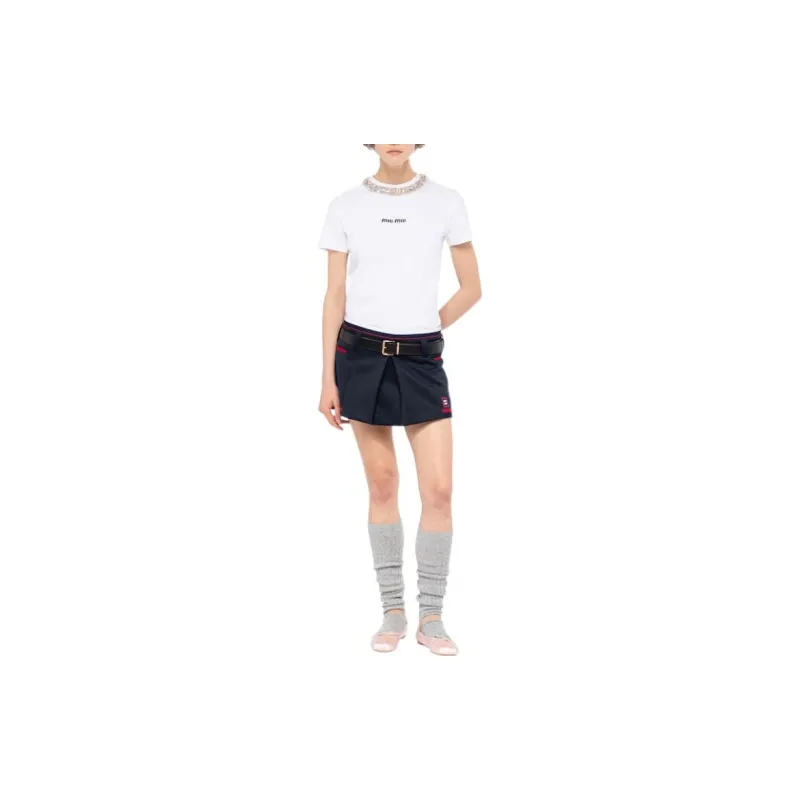 MIU MIU FW22 Regular T Shirt Women's White-2